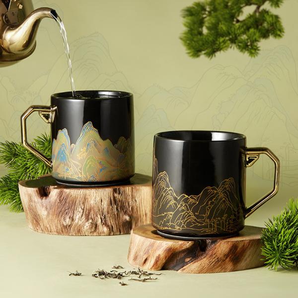 Hand Painted Modern Style Coffee Mug for Everyday Dishwasher Microwave Safe