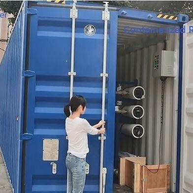                  Containerized Mobile Brackish Salt Water Solar Powered Sea Water Desalination Plant Well Water RO Seawater Desalination Plant             