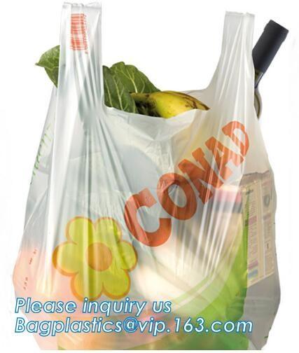 Manufacture Promotional Eco-Friendly Custom Plastic Drawstring Kitchen Trash Bags, Biodegradable PLA Plastic Food Bag