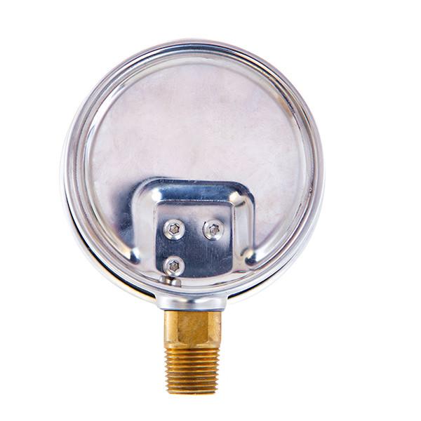 4 Liquid filled Pressure Gauge,glycerine, 0-2000 psi ,lower mount, 1/2 NPT, stainless steel case and brass internal