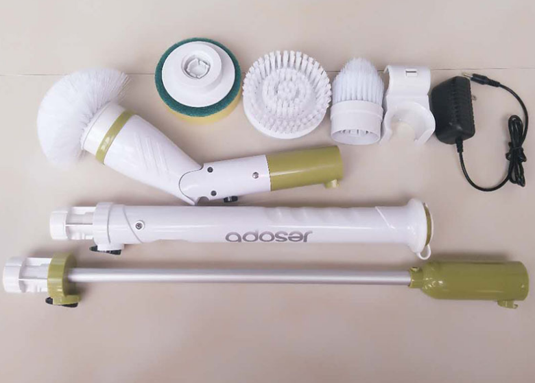 электрический пол щетки чистки 3.65v скруббера закрутки 2150mah Scrubbing 3 меняемых головы