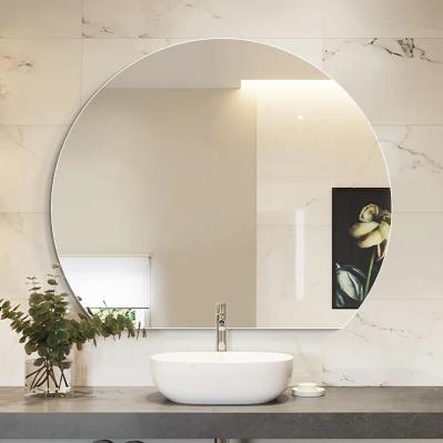 Semi Circular LED Frameless Mirror Special Shaped Makeup Wall Mounted Frameless Mirror