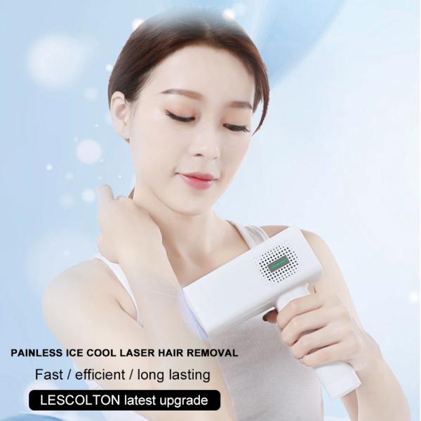 Lescolton Home Beauty Machine Ice Cool IPL Epilator Permanent Laser Hair Removal LCD Display