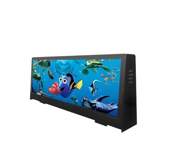 Taxi Top LED Sign P5 Double Sided Car Roof LED Screen 960x320mm Aluminum Waterproof Cabinet 3G/4G WiFi