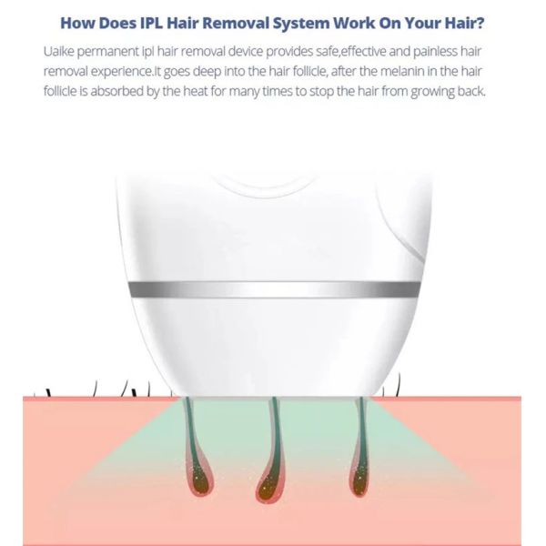 Mini Portable CE ROHS 110nm Ice Compress Hair Removal