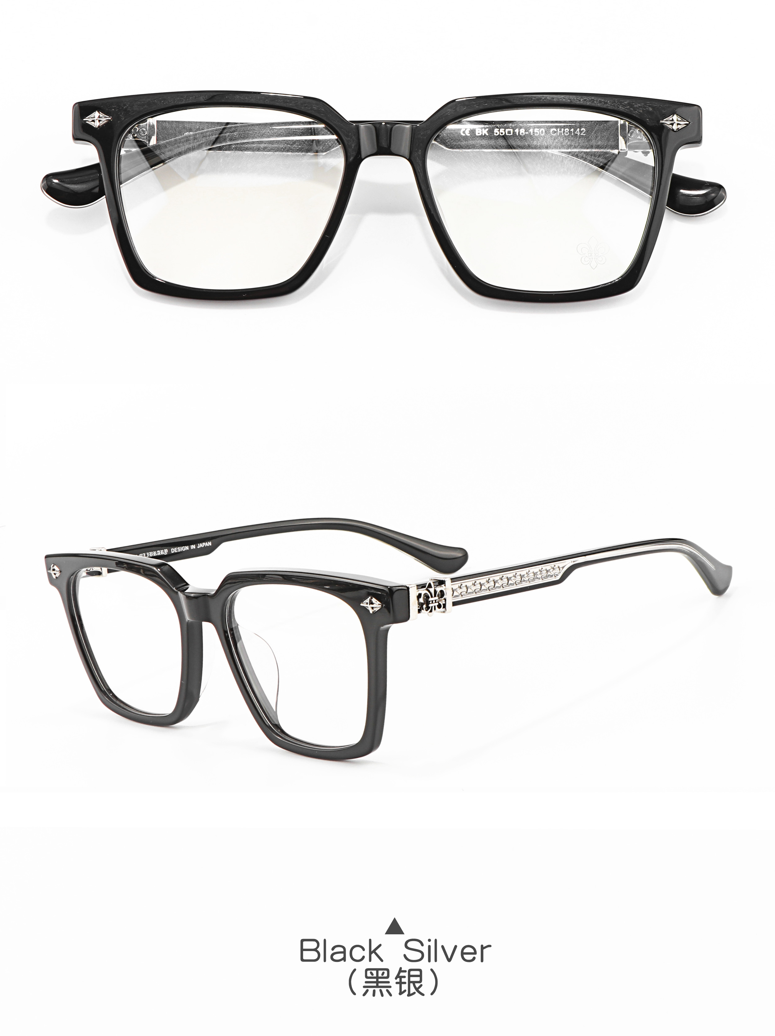 Special Acetate Gold Silver Optical Prescription Presbyopia Multifocal Luxury Brand Young Makeup Fashion Eye Glasses for Men