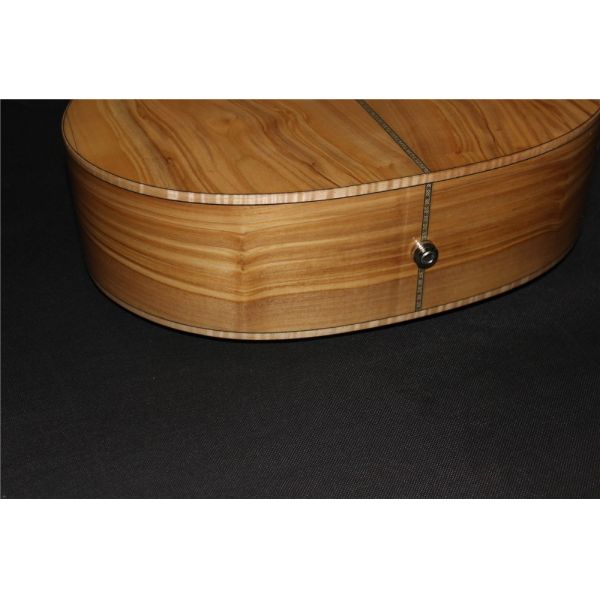 AAAA all Solid imported olive wood OM body custom guitar acoustic electric guitar