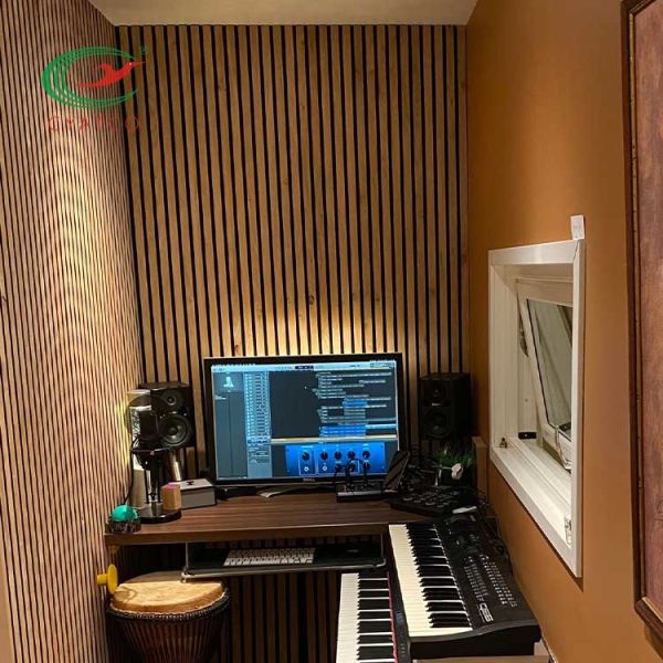 FSC Wood Slat Sound Acoustic Panel Durable High Density Polyester