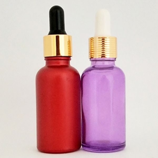 30ml Electroplate Rose Gold With White Rubber Silicon For Glass Spray Bottles