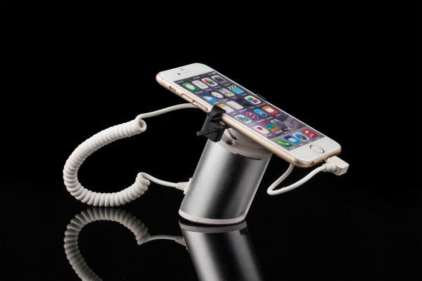 COMER anti lost alarm locking for cell phone holder with gripper security display sensor stands for retail shores