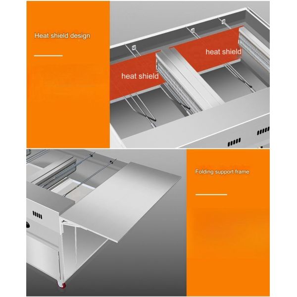 Commercial Usage Fully Automatic Rotation Multifunctional Chicken Grill Technology