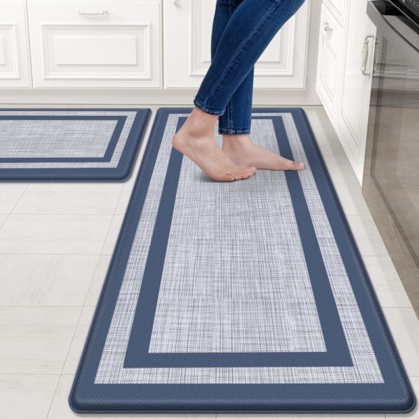 Waterproof Cushioned Kitchen Carpet Mat PVC Soft Non Slip Rugs for House Sink Office