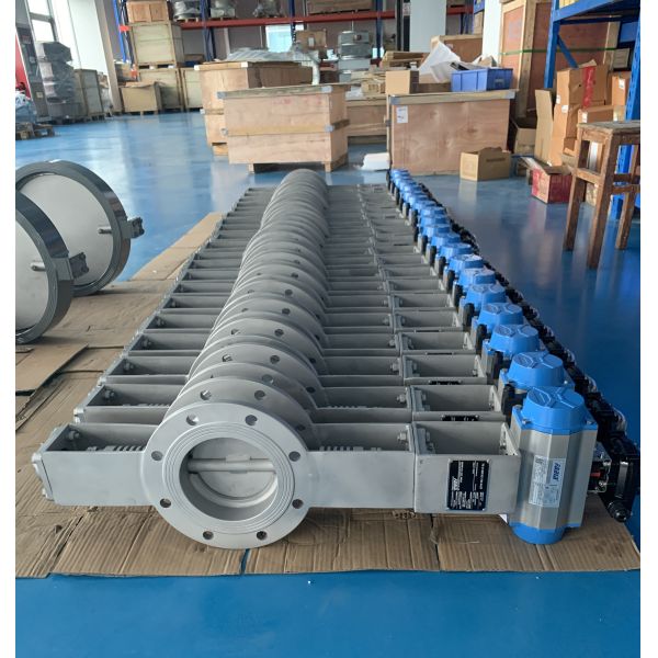 Большой диаметр высокотемпературный клапан дымовых газов бабочка клапан трубы из нержавеющей стали