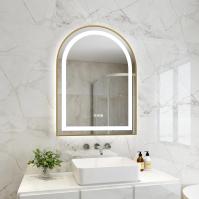 Commutateur tactile grand miroir de salle de bain éclairé moderne miroir de salle de bain anti-brouillard