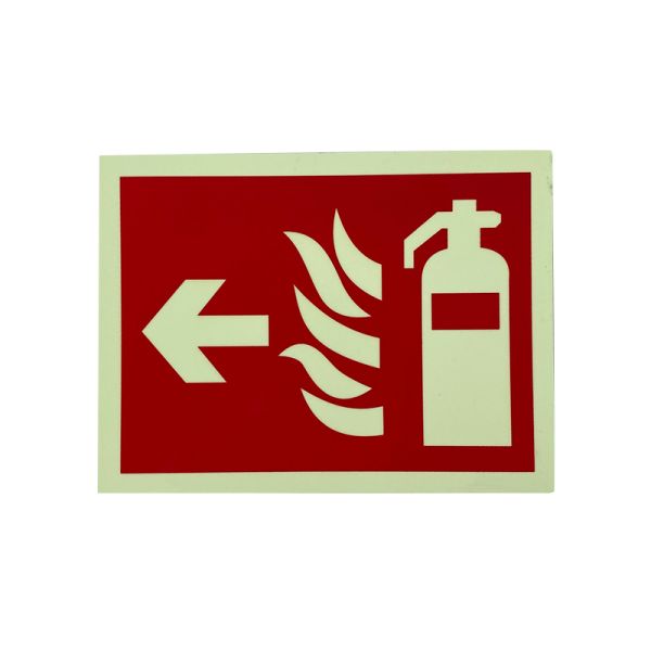 Self Luminous Fire Extinguisher Safety Sign Direction Point Distinguisher For Hospital