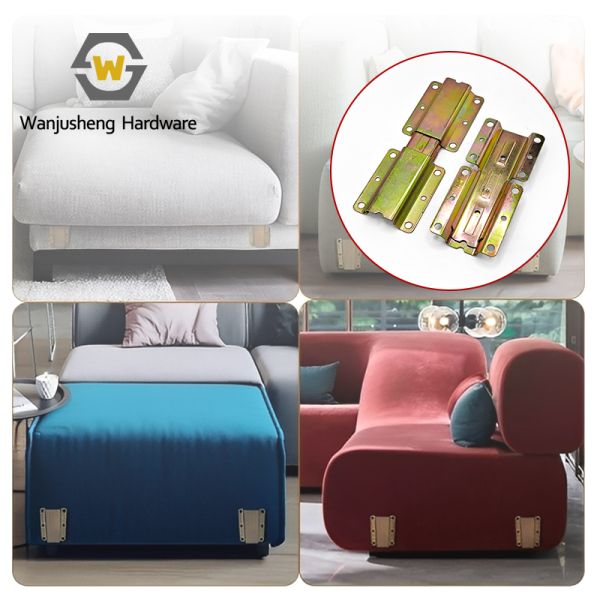 Hardware for Living Room Furniture Sofa Hardware Buckle Connector Sofa Bed Hinge