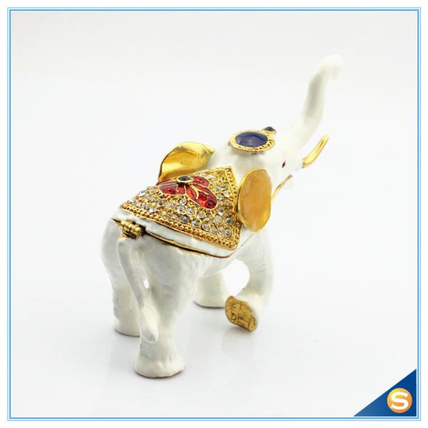 Enamel Craft Creative Antique Elephant Trinket Box Home Decoration Jewelry Box SCJ722