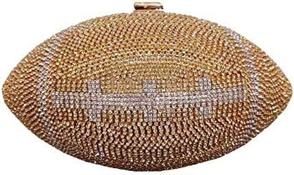 UMREN WOMEN BASKETBALL SHAPED CROSS BODY PURSE RHINESTONE ROUND BALL CRYSTAL EVENING BAG CLUTCH HANDBAG FOR WEDDING