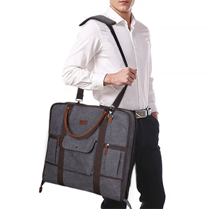Business Garment Bag Cover For Suits Dresses Clothing Foldable Pockets, Carry On Garment Bag, Moving Bags