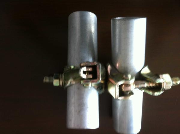 Zinc Plated Scaffolding Pressed Double Coupler / Forged Swivel Coupler