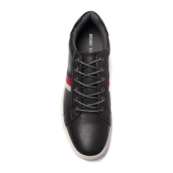 Black Antiskid Men'S Breathable Casual Shoes PU Upper