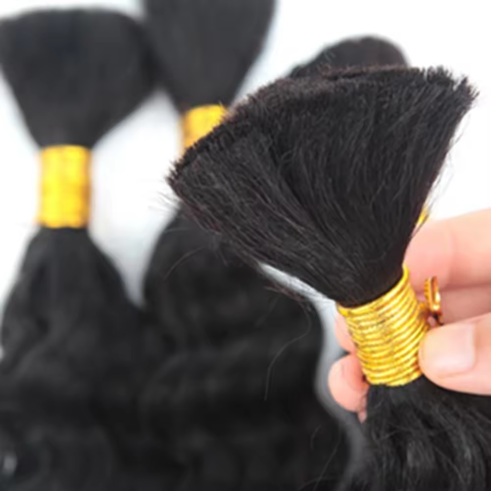 Loose Deep Wave Wet And Wavy Boho Human Braiding Raw Hair Bulk For Successful Deals