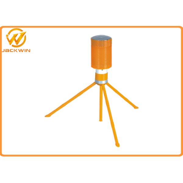 2 PCS Ni - MH 1.2V Traffic Warning Lights , Blue Beacon Solar Powered Strobe Light