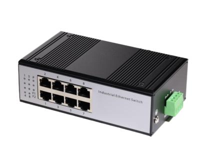 8 Port 10/100Mbps Fast Ethernet Switch Unmanaged DIN Rail Industrial Network Switch