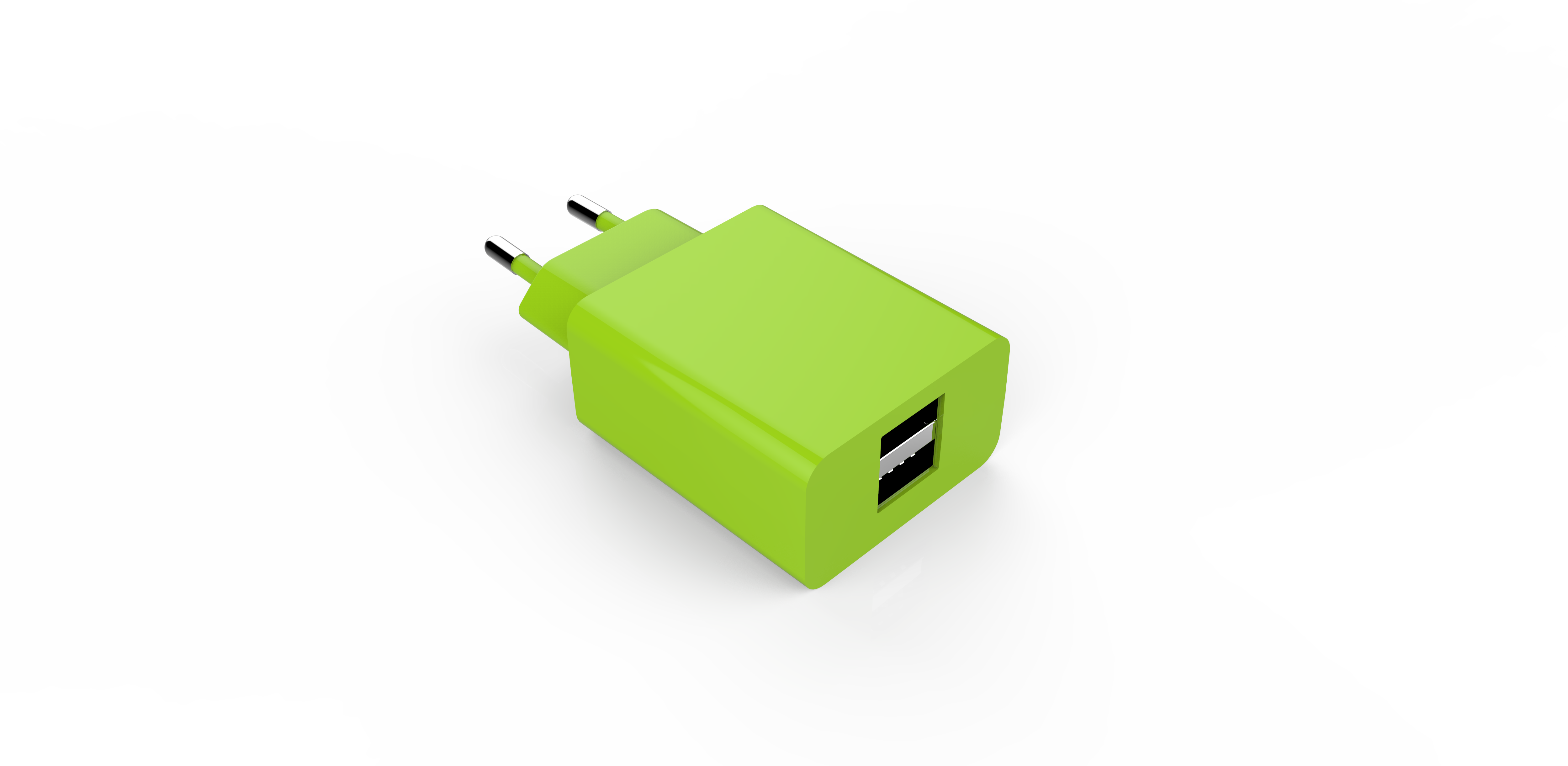 ErP Dual Ports 5V 3.4A European USB Charger