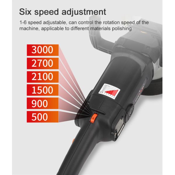 Car Maintenance 1200W High Power 7 Inch Rotary Polishing Machine for Smooth Polishing