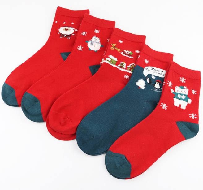 Christmas / Holidays Women's Novelty Socks Anti Fouling Any Logo Available
