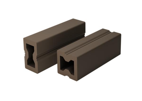 Waterproof 40 X 30mm Hollow Composite Decking Joist Plastic Wood Deck Boards Composite Extruded