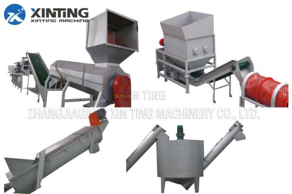 Hot Washing PET Bottle Recycling Machine Stainless Steel 304 CE Certificated