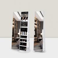 Modern Full Length Jewelry Mirror Cabinet with Lockable Storage