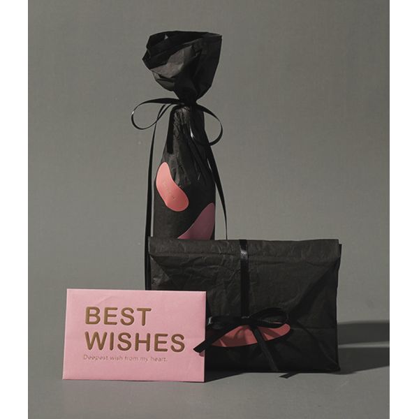 Сумка подарка конфеты бумажной свадьбы с розовой ручкой ленты