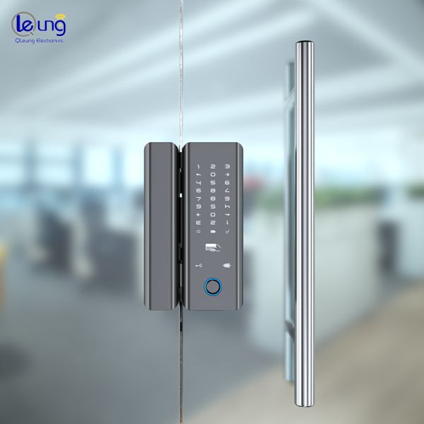 Tuya Smart Door Lock for Glass Doors with Easy Installation Fingerprint Unlock and APP Remote Control