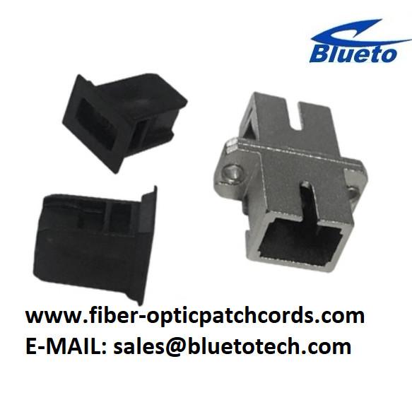 Metal SC Fiber Optic Adapter Simplex Fiber Optic SC metal adapter FTTH Optical metal SC adaptor