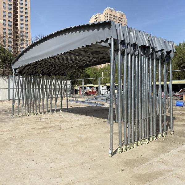 Easy Assembly and Disassembly Electric Awning Galvanized Steel for Large Shrink Folding Warehouse