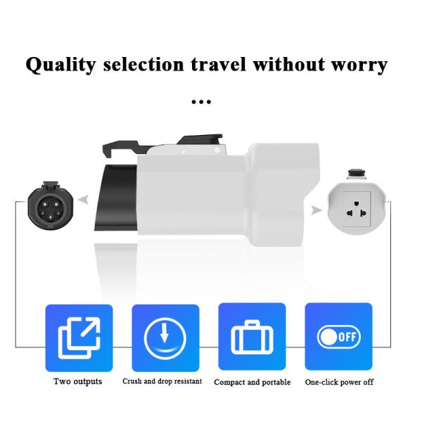IP55 Rated 3.5kw Type1 Electric Car Discharger v2l 220V Home Power AC J1772 Charging Output for Cars Camping 16A Type1 V2L