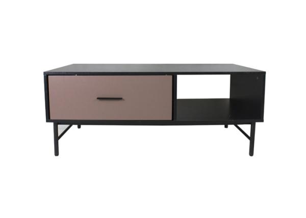 Width 120cm Metal Tube Legs BSCI Modern Tv Stand With Drawers