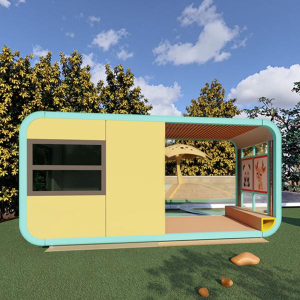 Wind Resistance Grade 9 Prefabricated Beach Small Capsule Luxury Home Mobile Container Outdoor Hotel Modular House