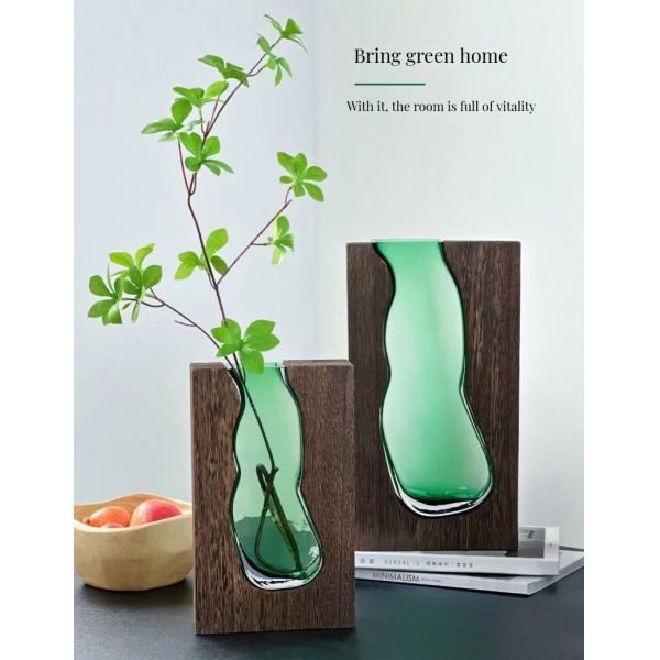 Retro White Square Ceramic Vase for Minimalistic Home Decor in Nordic Rustic Boho Style