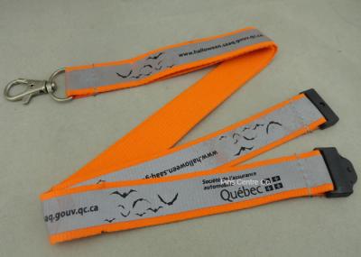 Silk Screen Printing Reflection Custom Printed Lanyards , Celebration Lanyard With Polyester Material