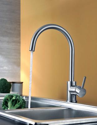 Chrome Brushed Stainless Steel Faucet Kitchen Tap 12.5L/Min