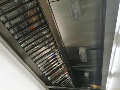 Stainless Steel Square Exhaust Hood with Lighting European Style 2900*1150*600mm