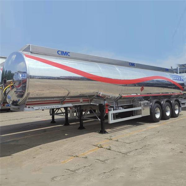 CIMC 50CBM Tri Axle Stainless Steel Tanker Trailer