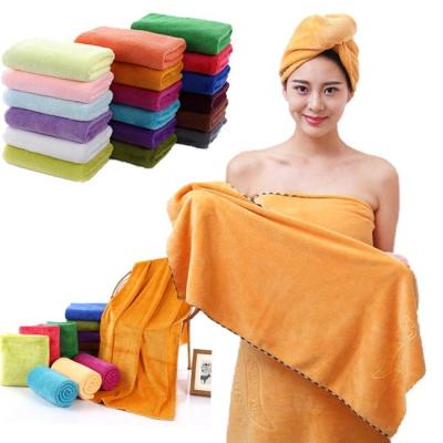serviette polyvalente de Bath de Microfiber de qualité d'hôtel de 400gsm 70x140 à séchage rapide