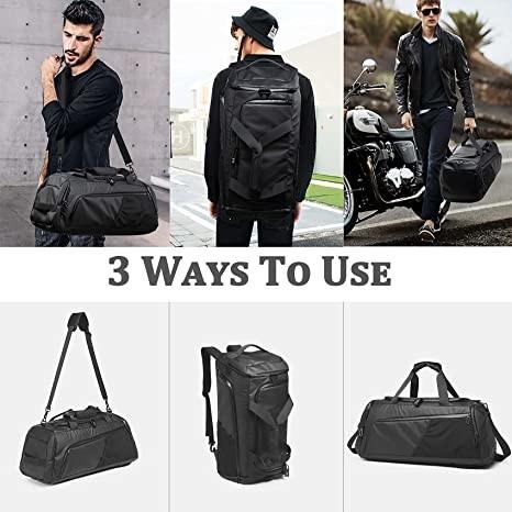 Waterproof Sports Duffle Bags Travel Weekender Overnight Bag With Shoe Compartment