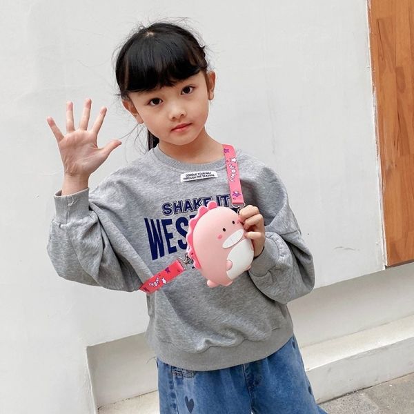 Маленькие девочки Мальчики Сумка Маленький кроссбоди Сумка Динозаврская кроссбоди Сумка Для Детей Сумка Поп Сумка Карандаш Сумка Чемодан