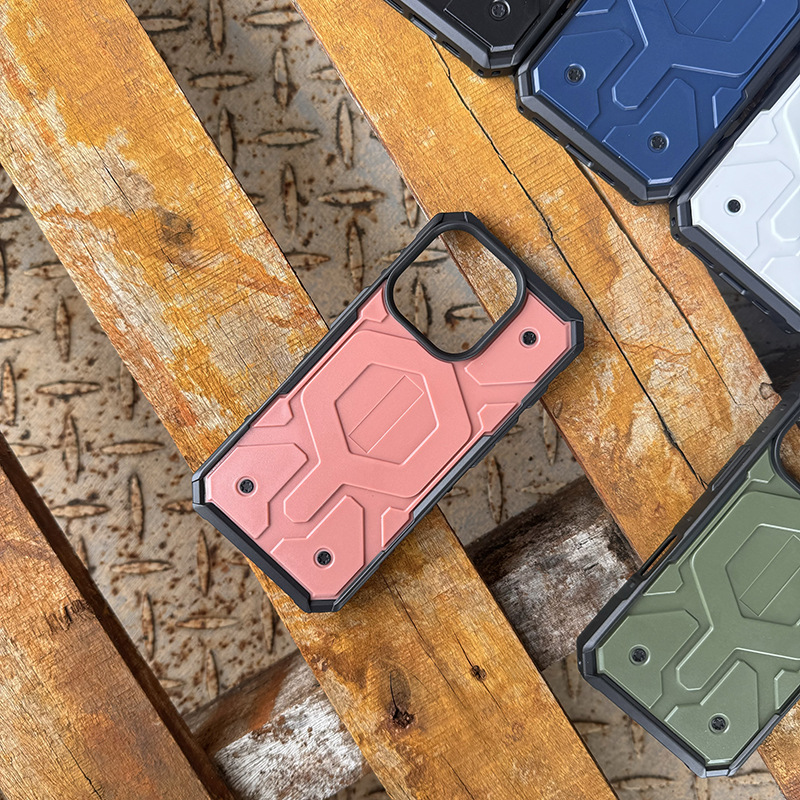 Pure Color New Adventure Series Anti-Shock Hard Style Mobile Phone Case for IPhone11 12 13 14 15 Pro Max Plus Street Fashion